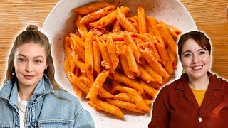 Can I Make Better Penne Alla Vodka Than Gigi Hadid • Tasty [upl. by Franzoni]