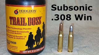 Subsonic 308 Winchester loads with Trail Boss [upl. by Ocir]