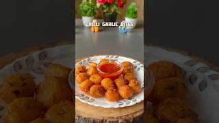 Trending recipe of Crispy Chilli Garlic Bites shorts recipe snacks potato samosa [upl. by Ondrea]