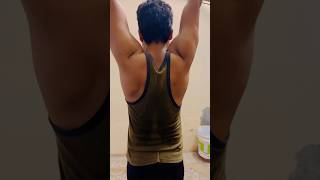 Day 10 home workout challenge  standing shoulder Opress with bar trendingshorts shoulderworkout [upl. by Druce]