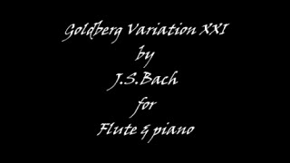 Goldberg Variation 21 for flute amp piano BWV 988 [upl. by Jewelle]