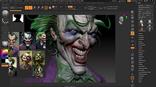 Joker  3D timelapse sculpting Zbrush [upl. by Serafina]