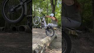 Learning new techniques on the trials bike [upl. by Barolet]