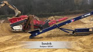 Convoyeur Edge TS80  Scalpeur Sandvik QE341 [upl. by Ennazzus]