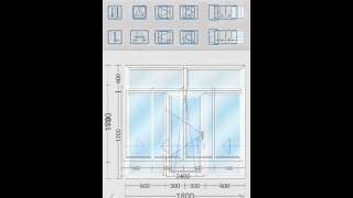 Window and Door PVC UPVC Aluminum Design Draw Calculate Software – iwindoor [upl. by Nylave468]