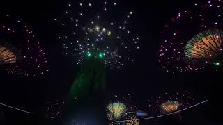 Supertree Observatory Light show at Singapore  26Aug23 [upl. by Nellda105]