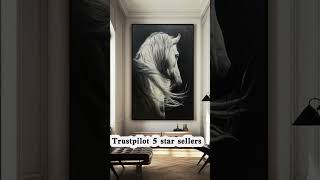 Artexplore Wild horse oil painting for sale horse painting for livingroom [upl. by Dorry]