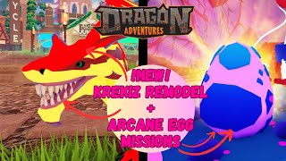 Krekiz has a new redesign  NEW Quests have arrivedRoblox Dragon Adventures [upl. by Lennon]