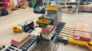 Palletizing Conveyors  Collaborative Robot Palletizer  ONExia Inc [upl. by Fiester195]