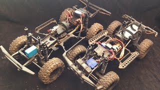 Axial SCX10 vs Vaterra Ascender Chassis Comparison [upl. by Epotimet226]