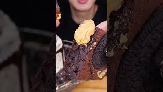 ASMR OREO CAKE BLACK MILK MALTESERS CHOCOLATE ICE CREAM NUTELLA DESSERT MUKBANG 먹방 咀嚼音 EATING SOUNDS [upl. by Sirah]