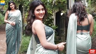 Anjali Arora looks SEXY in saree at Sajna Hai Mujhe Song event wishes Bigg Boss contestant [upl. by Rubinstein]