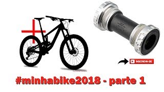 Instalando movimento central Hollowtech II  minhabike2018 [upl. by Ydnas]