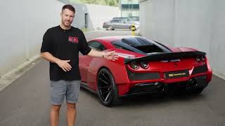 most beautiful Novitec Ferrari F8 N Largo in Rosso Magma The Supercar Diaries [upl. by Einiar22]