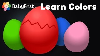 Learn Colors  Surprise Eggs  Opening Surprise Eggs amp learning the color Red song with Color Crew [upl. by Meave857]