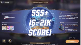 LORD OF NAZARICK CRYSTAL SKELETON DRAGON MONSTER HUNT EASY SCORE  3 TEAMS YOU CAN USE [upl. by Gris835]