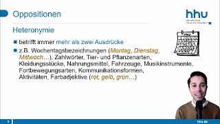 Semantische Relationen Teil 2 Heteronymie Komplementarität Wortfelder Taxonomien Mereologien [upl. by Lazor]