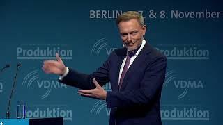 Rede des Bundesministers für Finanzen Christian Lindner auf dem MaschinenbauGipfel [upl. by Aibara]