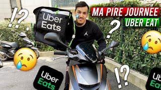 MA PIRE JOURNÉE EN TANT QUE LIVREUR UBER EAT [upl. by Meldon]