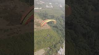 Paragliding in bhimtal Nainital Uttarakhand subscribe paragliding viralvideo paraglidinglife [upl. by Namyac]