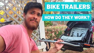 How Do Bike Trailers Work amp Attach to a Bike EXPLAINED [upl. by Rekab]