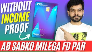 HDFC Tata Neu Credit Card  Without Income Proof  Sabko Milega [upl. by Pump]