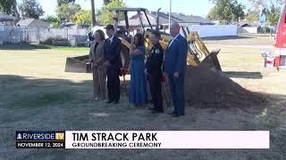 Tim Strack Park Groundbreaking Ceremony [upl. by Roon451]