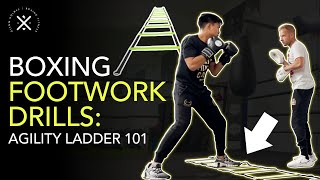 Boxing Footwork Drills  Basic Intermediate amp Advanced with the Agility Ladder amp Mittwork [upl. by Mook]