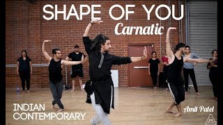 Shape of You Carnatic  Indian Contemporary  Amit Patel  Indian Raga [upl. by Eronel419]