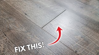 How To Fix Gaps In Flooring Easily On Laminate Vinyl LVP Engineered Floors  DIY Tips and Tricks [upl. by Ahsa143]