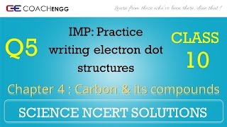 Carbon and its compounds Question 5 Chapter 4 Class 10 NCERT Solutions Exercise [upl. by Aneeram]