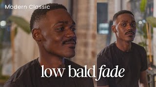 Bringing Back A Modern Classic  The Stylish Low Bald Fade [upl. by Nafis]