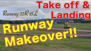 Runway Makeover 2021 Harvey Field Snohomish Washington [upl. by Ralyat]