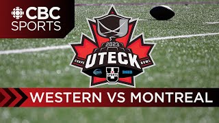 U SPORTS Uteck Bowl Western Mustangs vs Montréal Carabins  CBC Sports [upl. by Edelson]