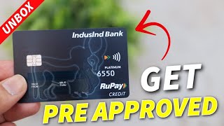 IndusInd UPI Credit Card Unboxing  LIFE TIME FREE with Pre Approved Offer 🔥🔥 [upl. by Adnuhs]