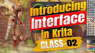 Introducing with Interface Overview in Krita Animation Class 02  bangla Krita tutorial for Beginner [upl. by Netty560]