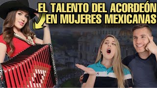 EL ARTE DE LAS MUJERES MEXICANAS TOCANDO EL ACORDEON  BELLEZA y TALENTO COMBINADO en MEXICO [upl. by Celio]