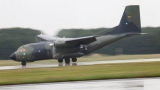 Crazy Transall Landing  Sarajevo Approach Of A German Air Force Transall HD [upl. by Myer54]