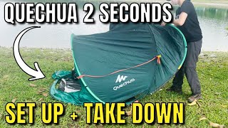 How to Set Up amp Take Down the Quechua 2 Seconds Tent [upl. by Aivat]