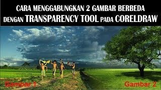 Cara Menggabungkan Gambar dengan Transparency Tool di CorelDRAW [upl. by Lorin]