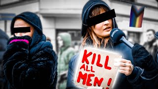 So brutal wurde ich von DIESER FeministenDemo verbannt 💀 [upl. by Rhianon]