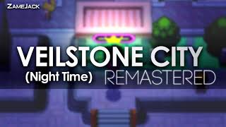 Veilstone City Night Time Remastered  Pokémon Temporal Diamond amp Spatial Pearl [upl. by Onid925]