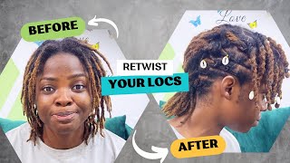 DIY Palmroll Your Dreadlocks At Home Yourself With Two Strand Twist As Base [upl. by Adalai]