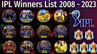 IPL Winner amp RunnersUp List 2008 to 2021  Indian Premier League IPL All Seasons Champion Team [upl. by Anawk]