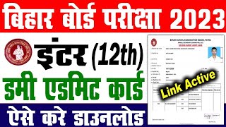 BSEB Dummy Admit Card 2024 10th amp 12th Class Download kaise kare [upl. by Maclay]