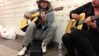 Jared Leto playing The Kill in an NYC subway station [upl. by Olihs]