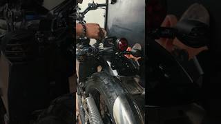 Custom rear mudguard fender and signal light Tail light shortvideo custommotorcycle hondaftr [upl. by Celio]