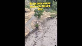 river chilcotin landslide flashflood [upl. by Lidda]