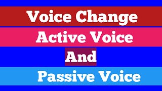 Passive Voice  Active And Passive Voice  English Grammar [upl. by Winifred533]