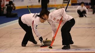 CURLING JPNLAT Olympic Qual 2013  Women Draw 4 [upl. by Katrina]